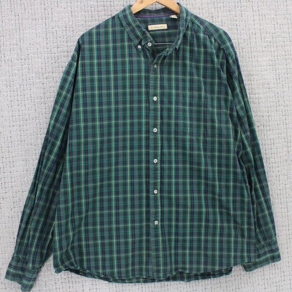 G.H Bass & Co Shirt Mens 2XL Multicolor Plaid Button Down Long Sleeve Collared - Picture 1 of 10